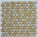 ヘキサゴン（六角）モザイク　６００薄黄ミックス